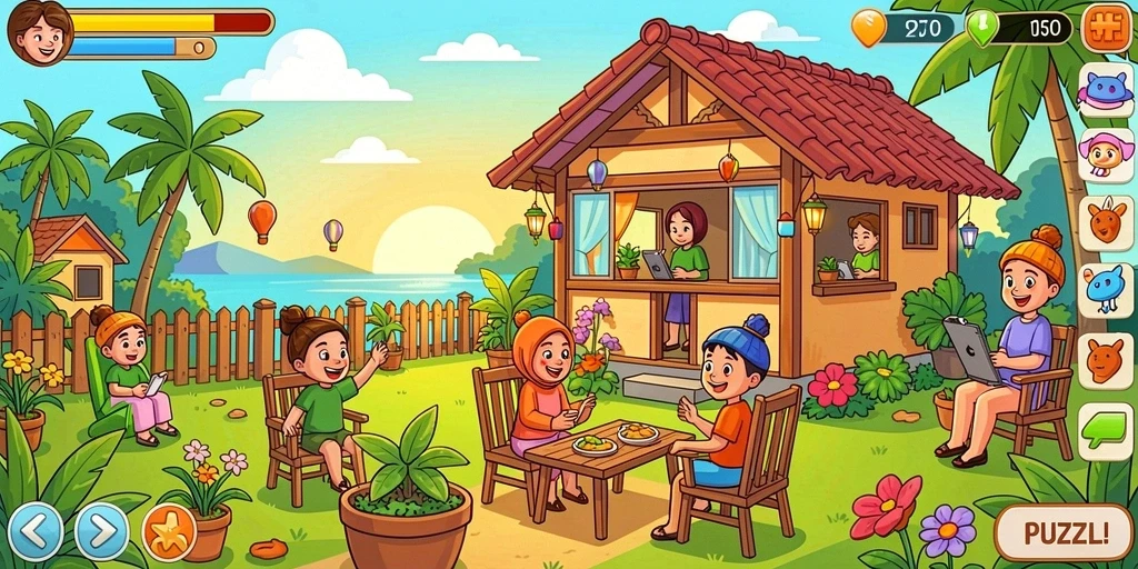 Pengalaman bermain yang seru dan interaktif.