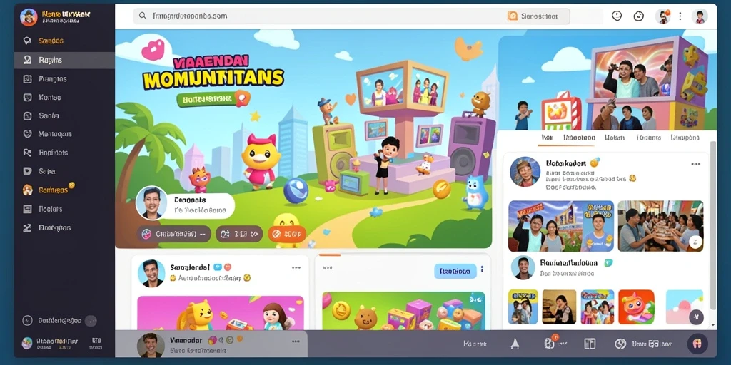 Ilustrasi karakter unik dalam HPTOTO.