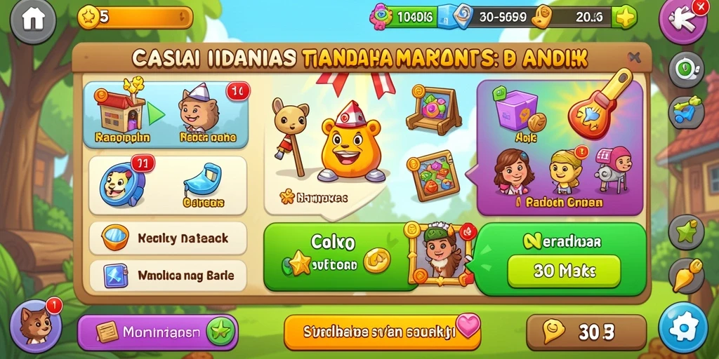 Screenshot aksi dalam permainan yang seru.