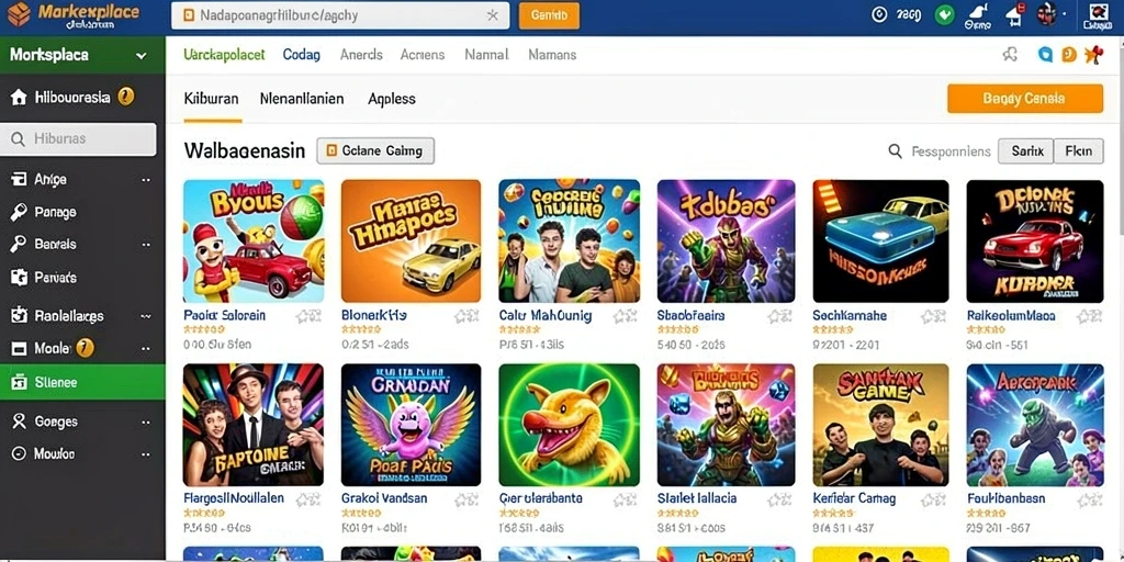 Tangkapan layar menampilkan komunitas yang aktif di dalam game.